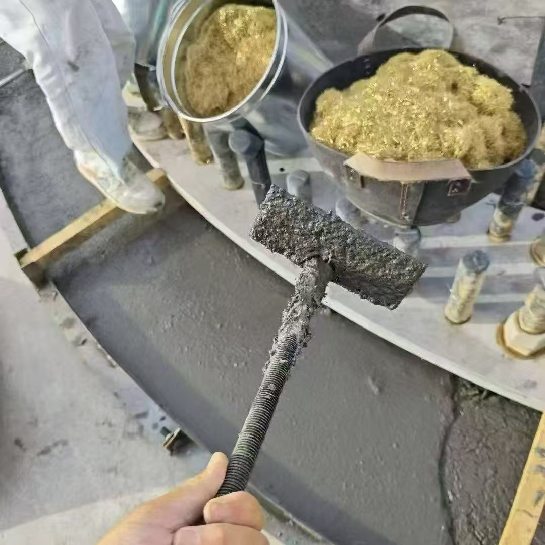 蒙自C120钢纤维高强无收灌浆料 轧机压缩机汽轮机发电机锻压设备底座灌浆材料